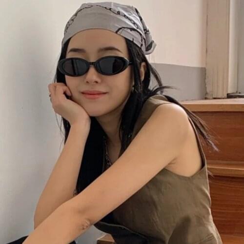 New Women Small Oval Vintage Sunglasses Brand Designer Retro Points Sun Glasses Female Lady Eyeglass Cat Eye Driver Goggles