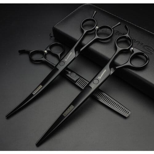 Professional Pet Grooming Scissors 7 Inch Scissors Shears Bending Shears Shears Thinning Shears Wear-resistant Non-slip
