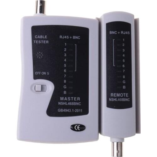 Professional LAN Network Cable Tester Wire RJ45 BNC Tester Cable Tester Detector Remote Test Tools Networking Tool
