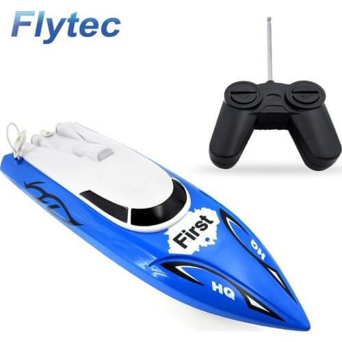 Flytec 2011-15A 27MHZ 4CH 10KM/H High Speed Sailing Electric RC Ship Toy Racing RC Boat for Kids