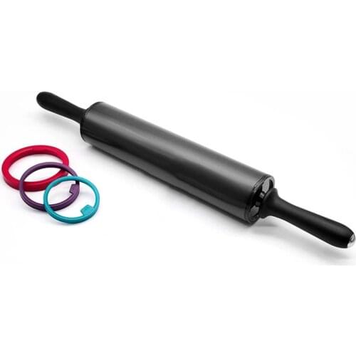 Adjustable Thickness Roller Dough Tools Stainless Steel Rolling Pin Cake Fondant Decorating Pastry Tools Kitchen Accessories