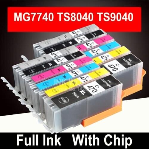 For Canon TS 8040 TS8040 Compatible Cartridge Ink PIXMA Printer Russian PGI470 6 Color