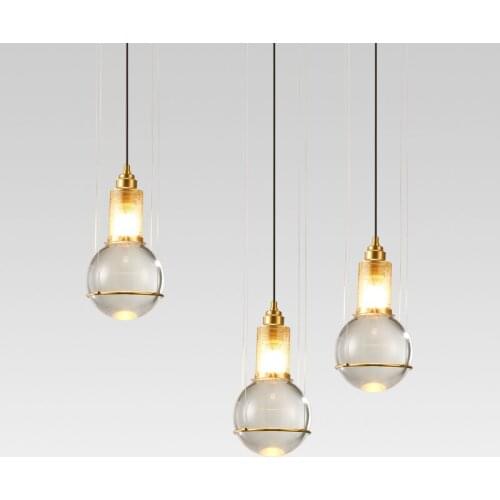 Modern Pendant Lights Black Glass Ball Pendant Lamp Long Line Hanging Lamp For Kitchen Living Room Nordic Globe Light Fixtures