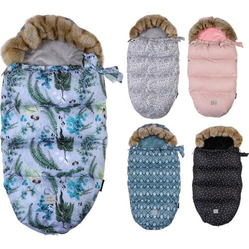 Top Brand Baby Stroller Sleeping Bag Winter Warm Sleepsack Windproof For Infant Wheelchair Envelopes For Footmuff Dropshipping