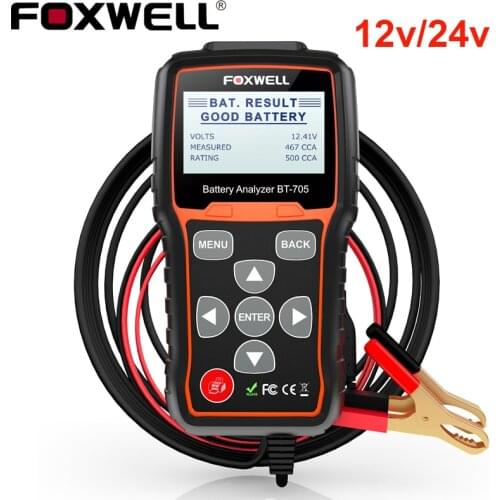 ANCEL BA301 Battery Tester 12V /6V Car Motorcycle Battery System Analyzer 100 to 2000 CCA Car Charging Cranking Test Tools KW600