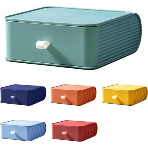 Storage Box Durable Space Saving Plastic Drawer Storage Cabinet for Office