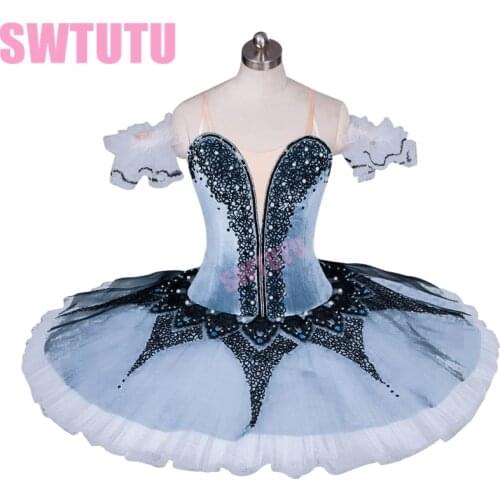 Women gray classical ballet tutu swan lake ballet costumes;ballet tutu skirt,professional ballet costumes BT9032