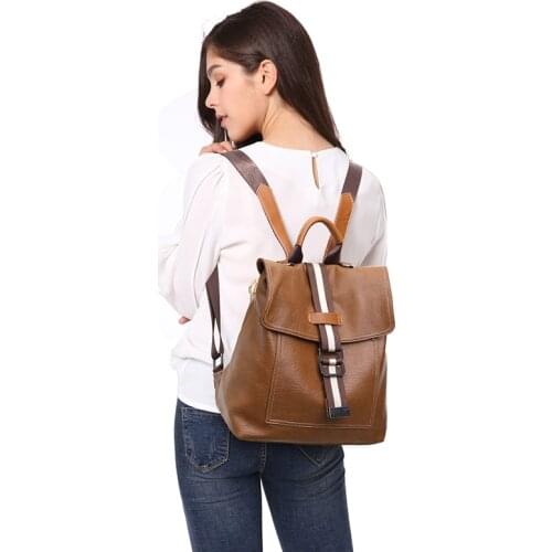 2019 Anti Theft Leather Bagpack For Women Backpack Luxury Brand Designer Ladies Shoulder Rucksack Girls Waterproof Travel Bag