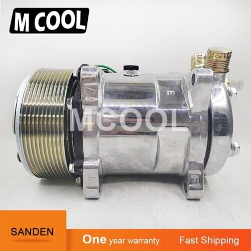 For 5H14 SD508 compressors for air conditioning 8 Groove 12V / 24V Tractor Excavator Heavy Duty Truck Air Conditioning Universal