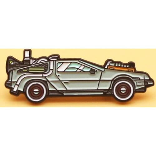 Movie Back To The Future Enamel Pins Brooches Car Pattern Badge Pins Women Men Metal Lapel Pin Collar Gift
