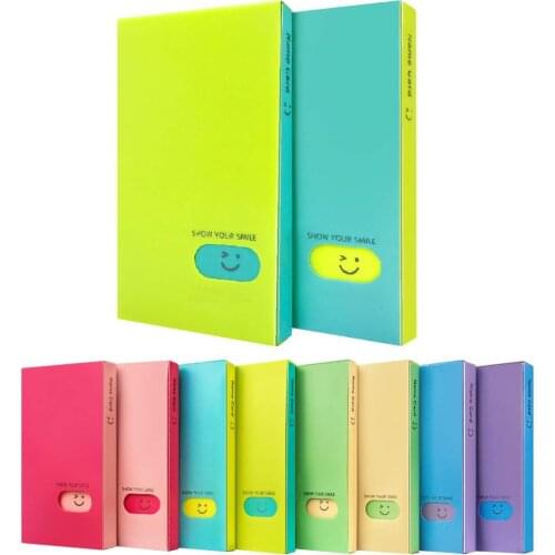 120 Pockets Fashion Portable Large Capacity Candy Color Photo Album Photocard Book Card Stock Lomo Card Holder Organizer
