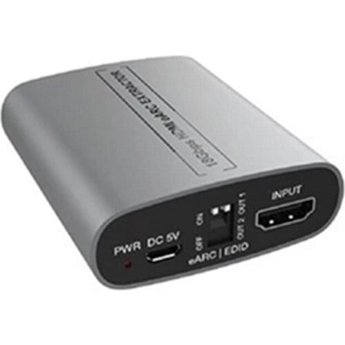 Hdmi-compatible Audio Splitter Extractor ARC eARC Splitter Adapter HDM To Audio Extractor for Amplifier Soundbar Speaker HDTV