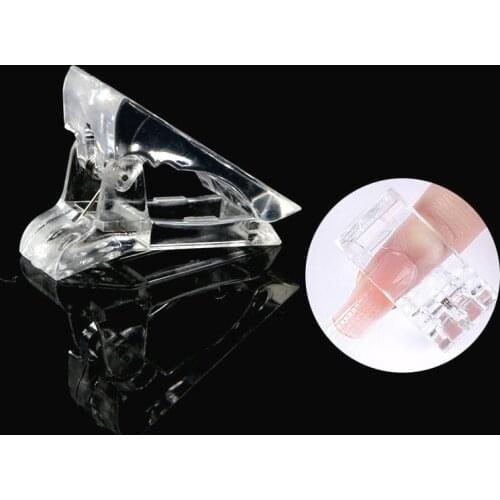 Fake Nail Clip Gel Finger Clear Nail Tips Builder Manicure Tool Plastic Mold UV Acrylic Tip Extension Quick Fixing Building Clip