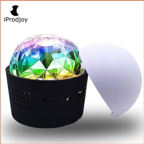 Mini LED RGB Lamp Magic ball USB Touring Portable decoration Musical Car Computer Rechargeable Home Party dj Sound Novelty light