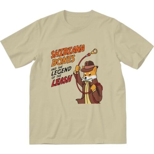 Male Shibiana Bones T-Shirt Funny Shiba Inu Dog Coin Tshirt Short Sleeve Cool T Shirt Homme Cotton Tee Gift Idea
