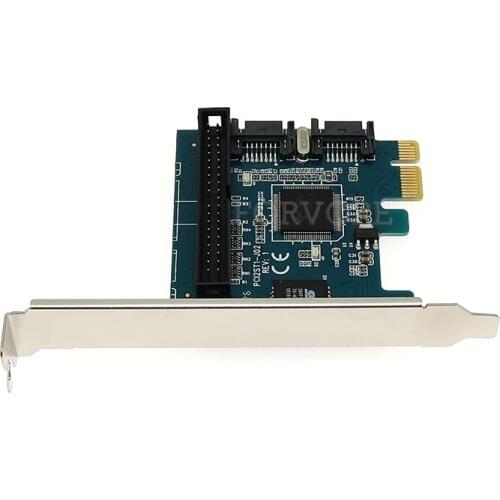 IDE & 2 ports SATA 7pin to PCI express Controller Card Chipset Jmicron JMB363