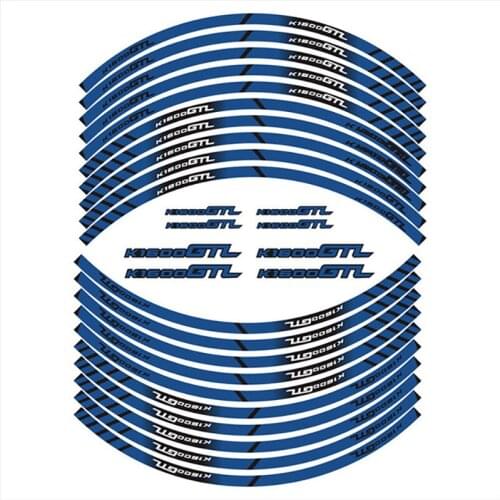 For BMW K1600GTL K1600 GTL k1600gtl Motorcycle Front Rear Tire LOGO Sticker Wheel Rim Film Border Reflective Waterproof Sticker