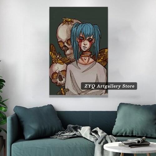 Horror Game Poster Anime Sally Face Poster Decorative Painting Canvas Wall Art Living Room Posters Bedroom Painting