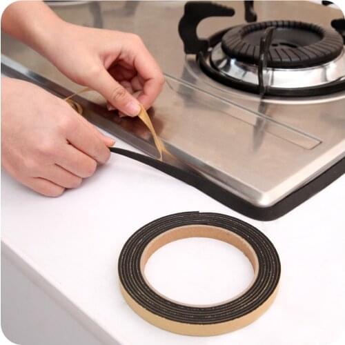 2m Single Sided Self Adhesive Seal Strip Door Window Foam Seal Tape Strip Collision Avoidance Sealing Strip