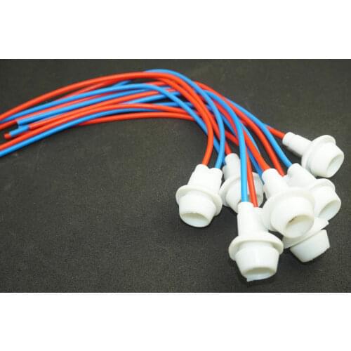 10 Pcs 12V 24V T10 W5W Light Bulb Socket Holder Soft Rubber - For Cars or Bikes