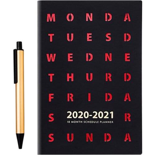 2020 2021 Planner Organizer Diary A5 Notebook Agenda Journal Weekly Monthly Notepad Travel Note Book School Office Stationery