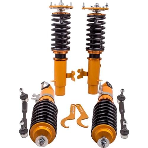 Complete Coilover Kit for Mini Cooper R56 2007-2013 2009 2010 2012 Shocks Struts for R56 2007-2013 Adj. Height 2 Sway Bars