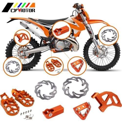 Motorcycle 260MM Front Rear Brake Disc Brake Rotor Set For KTM EXC SX EXC XCW XC 125 150 200 250 300 350 400 450 530 Dirt Bike