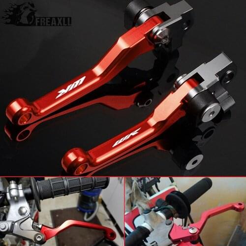 For HUSQVARNA WR125-300 2013 Printing CNC Aluminum Pit Dirt Bike Pivot Brake Clutch Levers Motorbike Parts Motorcycle Dirtbike