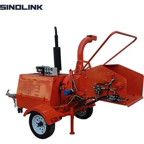 SINOLINK DWC40 Diesel Engine Powered Wood Chipper Shredder Garden Machine Tool 20cm Chipping Diameter Manufacturer