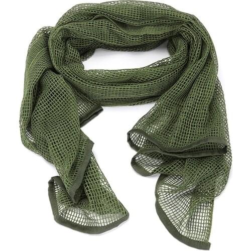 Mesh Sniper Face Scarf Veil Scarf Cotton Military Camouflage Neckerchief Tactical Camping Hunting Multi Purpose Hiking Scarves