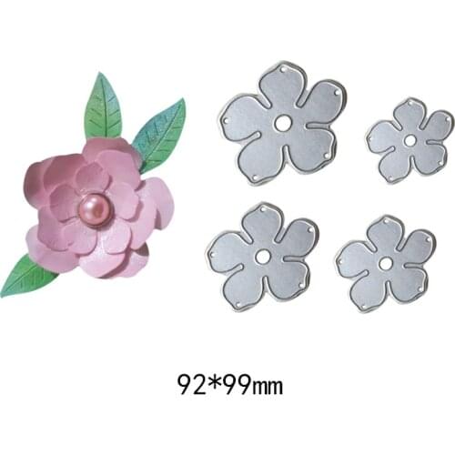 Cutting Dies 4Pcs/ Set Metal steel Flowers Handmade Stamps Craft DIY die Scrapbooking Stencil Embossing Stencils paper cards