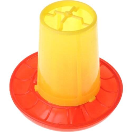 Chicken Poultry V-shaped Entrance Feed Bucket Outdoor Bird Feeder Drinker Plastic Seed Water Dispenser Feeding Device