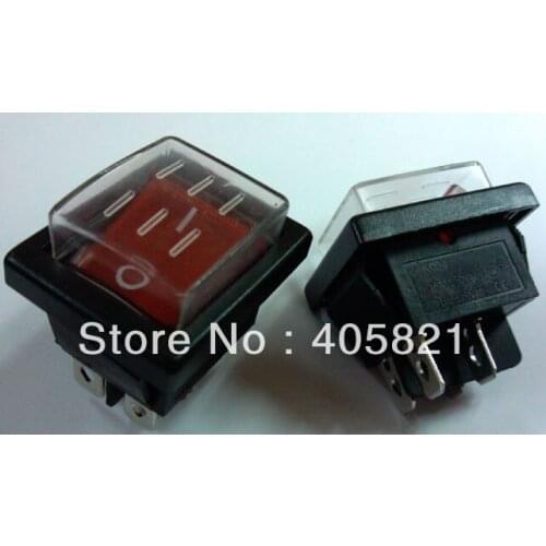 Waterproof rocker switch 4pins,Illuminated Rocker Switch with waterproof cover cap