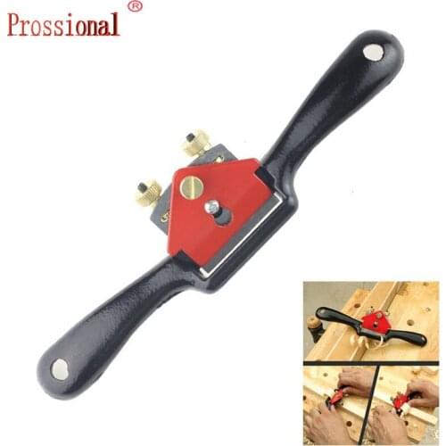 High quality 9"/215mm Adjustable Hand Planer Woodworking Cutting Edge Planer Screw Spoke Shave Manual Woodworking Hand Tools