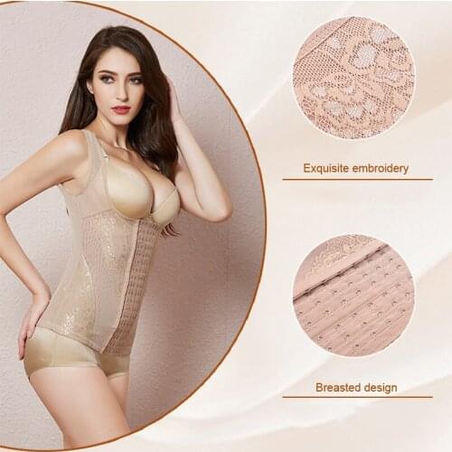 Breasted Body Waist Shaper Girdle Shapewear Corset Breast Lift Tummy Control for Women NOV99