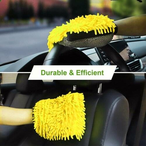 1pcs Car Wash Glove Coral Mitt Soft Absorbancy Glove Car Thick Wax Car Glove Car High Cleaning Wash Cleaning Brush Detailin O2I2