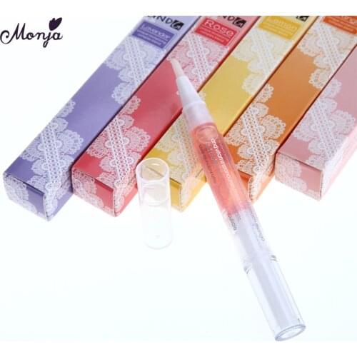 Monja 1pc Nail Art Cuticle Revitalizer Treatment Nutritious Oil Gel Polish Fingernail Nutrition Repair Care Pen Skin Defend Tool