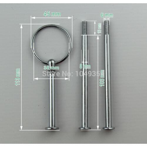 10 Sets) 2 or 3 Tier Cake Plate Stand Handle Fitting Metal Wedding decoration kids birthday Party lot of festive supplies