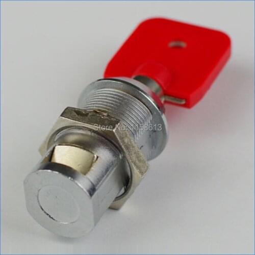 10 pieces 30mm hex nut fixed keyed alike round key spring bolt lock metal cabinet lock