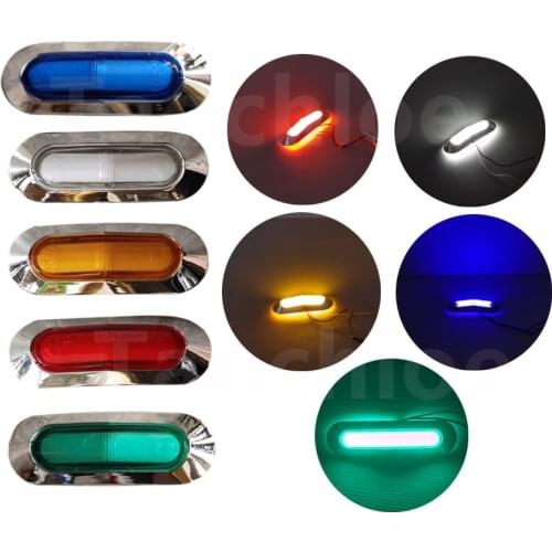 10pcs Amber Red White 24v truck 12v car LED Side Marker lights Clearance Lamp external Light for Car Trailer Caravan Van vehicle