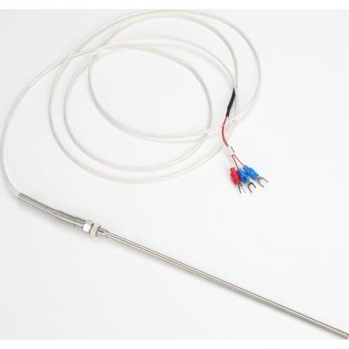 -200-421℃ pt100 thermal resistance high precision anti-high temperature PT100 temperature sensor M8 thread wire 1M 2M 3M 5M
