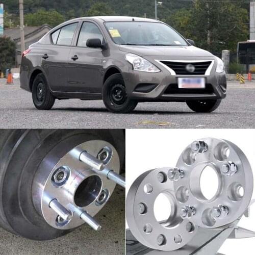 Teeze 4pcs 4X100 60.1CB 25mm Thick Hubcenteric Wheel Spacer Adapters For Nissan Sunny 2014-2018