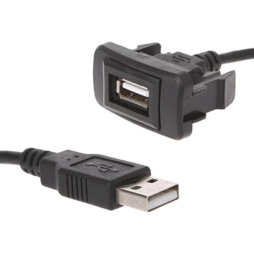 AUX USB Port Cable Adapter 12-24V Cord Wire USB Charging Adapter for Toyota VIGO