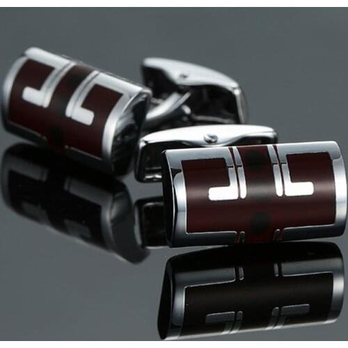 Digital password Cufflinks new fashion jewelry wine red password design Cufflinks mens wedding shirt suit badge buttons