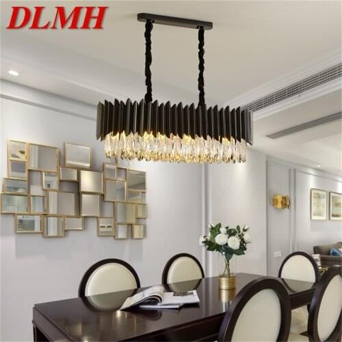 DLMH Chandelier Lamp Fixtures Luxury Oval Pendant Light Postmodern Home LED for Living Dining Room