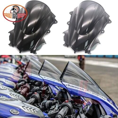 For YAMAHA YZF R15 V3.0 2017-2020 YZF-R15 V3 17'-20' Double Bubble Motorcycle Sport Windshield WindScreen Deflector Visor Viser