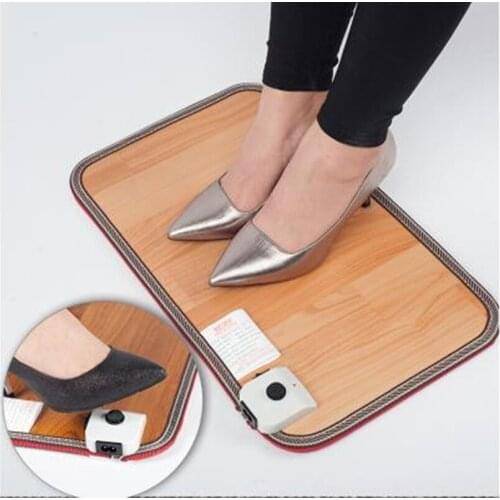 Multiple sizes Electric Heating Pad 220V Thermal Foot Feet Warmer Heated Floor Carpet Mat Pad Home Office Warm Feet