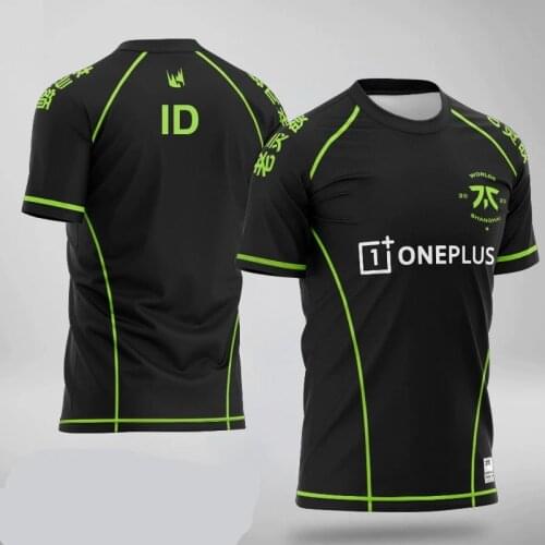 Fnatic LOL CSGO DOTA2 Team Jersey Hylissang Rekkles T-shirt 2021 Summer New Mens Sweatshirt Custom ID Camiseta Hombre Top