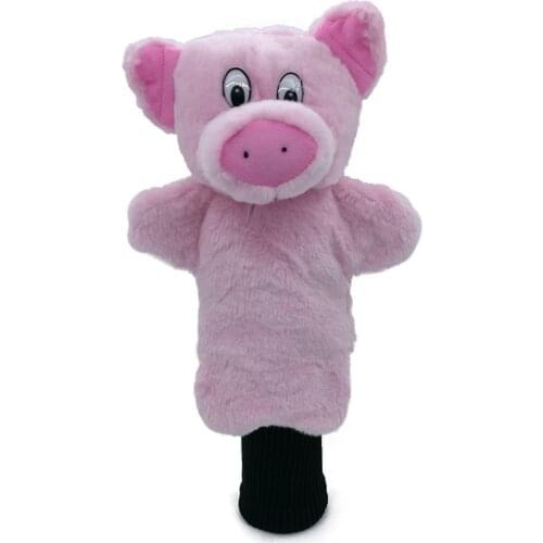 Little Pig Golf Fairway Woods Headcover Golf Hybrid Cover Cartoon Animal Sporting Goods Mascot Novelty Cute Gift