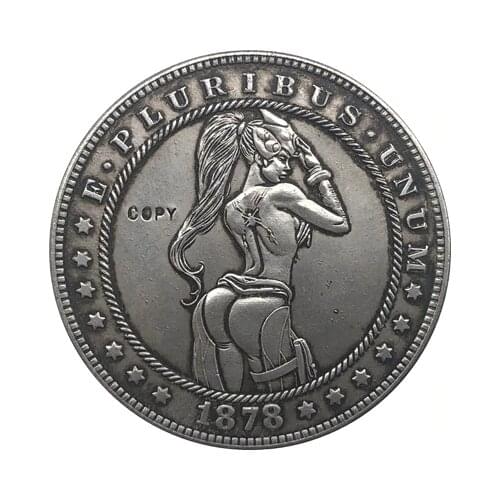 Hobo Nickel 1878-CC USA Morgan Dollar COIN COPY Type 135